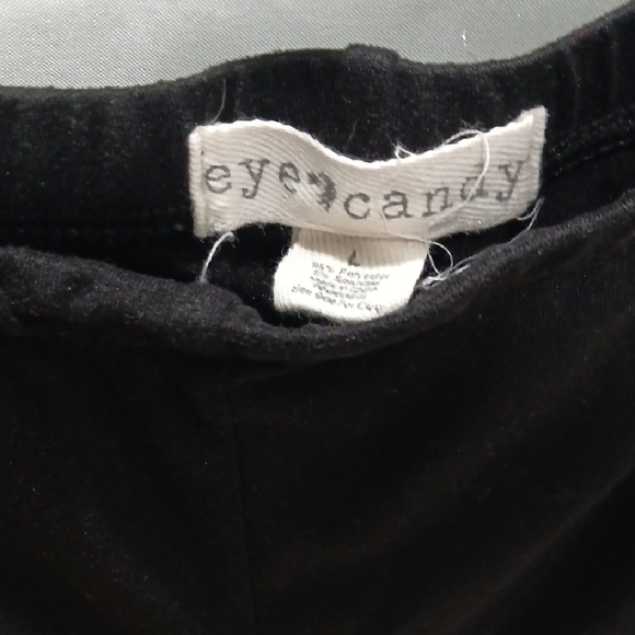 Black Ruffled Pants - Picture 3 of 4